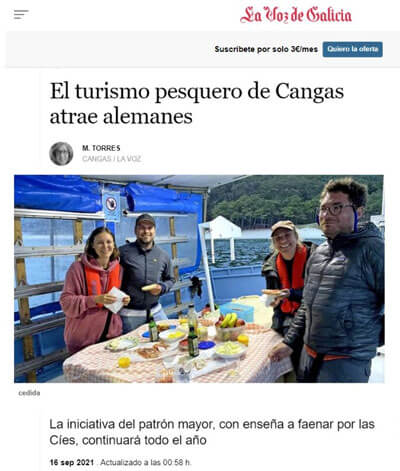 www.fishingtripspain.co.uk News, videos and reports from La Voz de Galicia on Fishingtrip Spain (Pescaturismo)